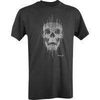 Camiseta DEFCON 5 Dotted Skull negra