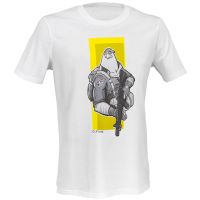 Camiseta DEFCON 5 águila Paracaidista blanca