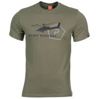 Camiseta PENTAGON Helicóptero Apache verde
