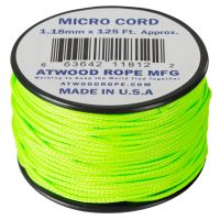 Rollo de Cuerda Micro Cord ATWOOD ROPE verde neón - 38 metros
