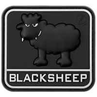 Parche goma 3D Black Sheep All Black