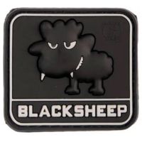 Parche goma 3D Little Black Sheep All Black
