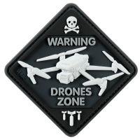 Parche goma 3D M-TAC Drone Zone negro