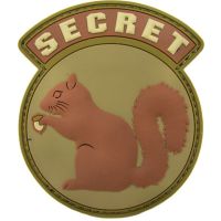 Parche de goma 3D Secret Squirrel desert
