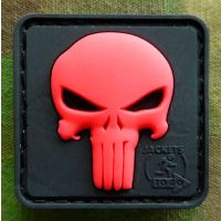 Parche de goma 3D Punisher - Castigador rojo