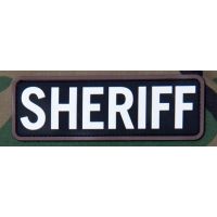 Parche de goma SHERIFF negro/blanco