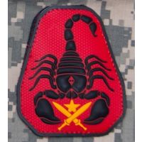 Parche de goma Scorpion Unit rojo