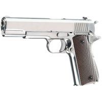 Pistola WE M1911 Chrome-Finish Edition GBB 6mm