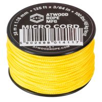 Rollo de Cuerda Micro Cord ATWOOD ROPE amarilla - 38 metros