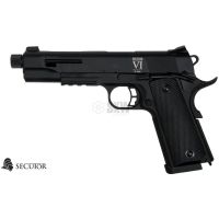 Pistola SECUTOR Colt 1911 Rudis VI Negra 6mm