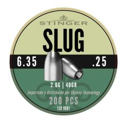 Balines STINGER Slug 6.35 mm 2.6 gr 200 uds