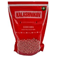 Bolas Bio KALASHNIKOV 0.23 Blancas - 3200 unidades