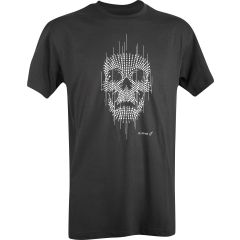 Camiseta DEFCON 5 Dotted Skull negra