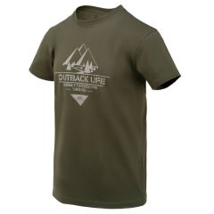 Camiseta HELIKON-TEX Outback Life verde