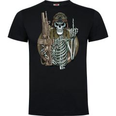 Camiseta SUMMIT OUTDOOR Esqueleto negra
