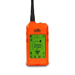 Mando Receptor X25 (Referencia: DG745). Este avanzado dispositivo localizador GPS, compatible con los Collares GPS X25 (Ref. DG740), ofrece un control eficiente y seguro sobre la ubicación de tu mascota. Presentado en un llamativo color naranja, el Mando 