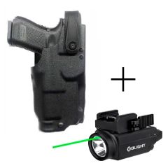 PACK COB TACTICAL: Funda RADAR HAWK Glock 17/19 + Linterna OLIGHT Baldr S