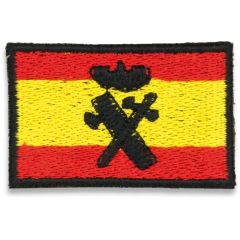 Parche de brazo bandera de España con logo Guardia Civil