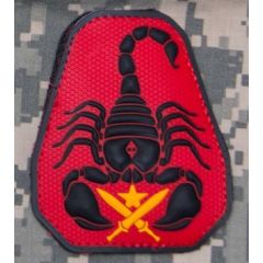 Parche de goma Scorpion Unit rojo