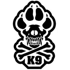 Pegatina MSM K9 Skull