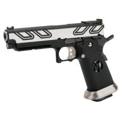 Pistola AW Hi-Capa 5.1 Negra-Plata 6mm