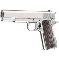 Pistola WE M1911 Chrome-Finish Edition GBB 6mm
