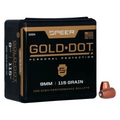 Puntas SPEER Gold Dot HP .355" de 115 Grains
