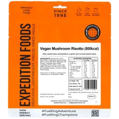 Risotto de champiñones EXPEDITION FOODS 800 kcal
