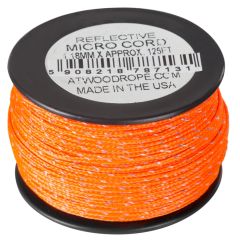 Rollo de Cuerda Micro Cord reflectante ATWOOD ROPE naranja - 38 metros